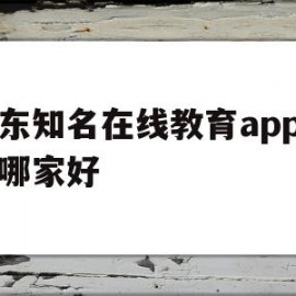 山东知名在线教育app开发哪家好(山东知名在线教育app开发哪家好点)
