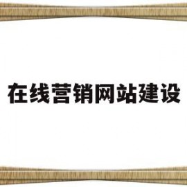 在线营销网站建设(营销型网站建设解决方案)