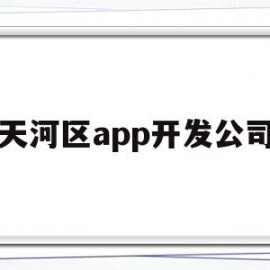 天河区app开发公司(天河区app开发公司有哪些)