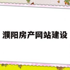 濮阳房产网站建设(濮阳房产网官网下载)