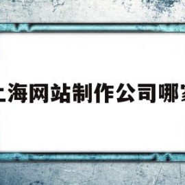 上海网站制作公司哪家(上海网站制作公司哪家比较好)