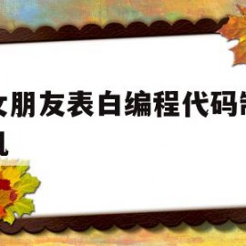 包含给女朋友表白编程代码制作手机的词条