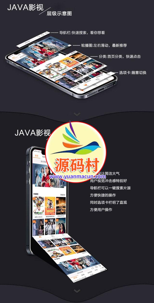 2020新UI新版JAVA原生双端影视APP投屏影视APP源码 ,20200315101807158423868782457.jpg,第4张