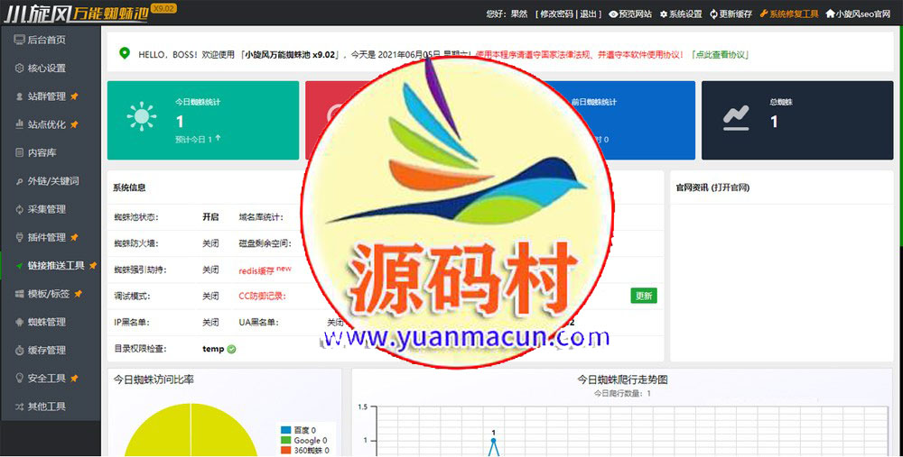 小旋风万能蜘蛛池 x9.02完美破解版/站长必备SEO/永久使用/带教程,第2张