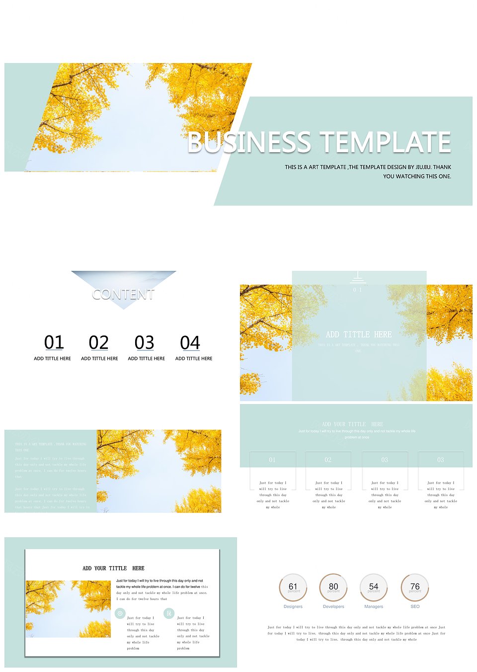 大气欧美风树叶天空通用PPT模板下载,大气欧美风树叶天空通用PPT模板,模板下载,第1张