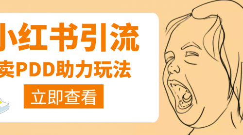 利用小红书卖拼多多助力,日赚100+,顺便还能引个流【视频课程】,视频,第1张 利用小红书卖拼多多助力,日赚100+,顺便还能引个流【视频课程】,视频,第1张