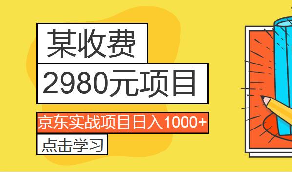 某收费2980项目：京东实战项目日入1000+