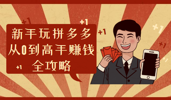 新手玩拼多多从0到高手赚钱全攻略,视频,赚钱,引流,第1张