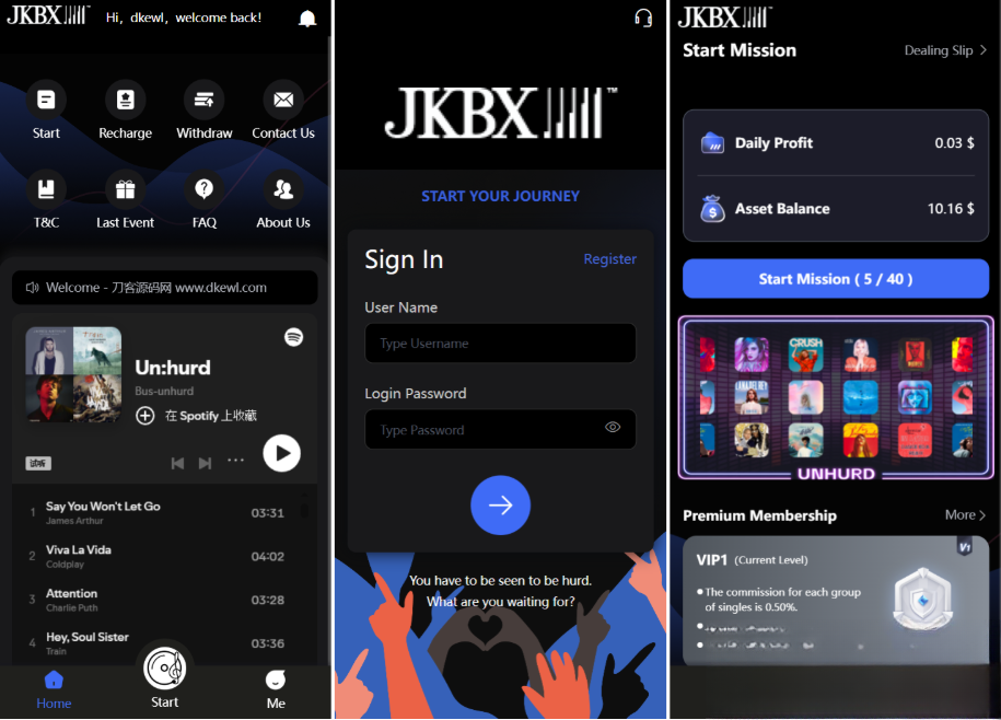 音乐推广接单平台 JKBX海外音乐抢单系统源码 自动抢单系统Thinkphp框架 附教程,JKBX海外音乐抢单系统源码,源码,系统源码,Thinkphp,第2张
