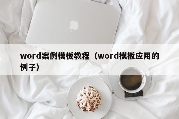 word案例模板教程（word模板应用的例子）