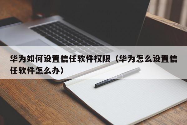 华为如何设置信任软件权限（华为怎么设置信任软件怎么办）