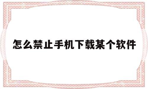 怎么禁止手机下载某个软件(怎么禁止手机下载某个软件的软件),怎么禁止手机下载某个软件(怎么禁止手机下载某个软件的软件),怎么禁止手机下载某个软件,APP,安卓,浏览器,第1张