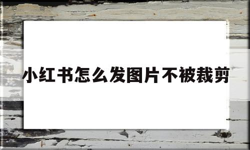 小红书怎么发图片不被裁剪(小红书怎么发完整的图片),小红书怎么发图片不被裁剪(小红书怎么发完整的图片),小红书怎么发图片不被裁剪,信息,视频,微信,第1张