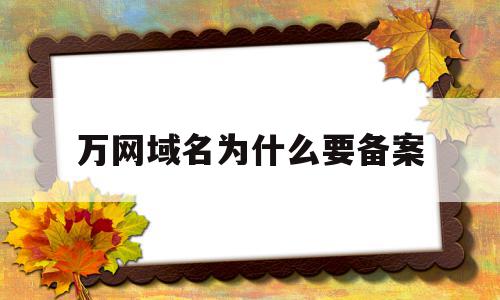 万网域名为什么要备案(万网注册域名需要服务器么),万网域名为什么要备案(万网注册域名需要服务器么),万网域名为什么要备案,信息,视频,账号,第1张