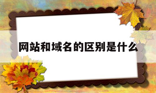 网站和域名的区别是什么(那么,网址和域名有什么关系?),网站和域名的区别是什么(那么,网址和域名有什么关系?),网站和域名的区别是什么,信息,百度,浏览器,第1张