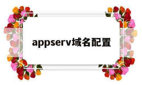 appserv域名配置(域名serverhold)