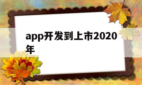 app开发到上市2020年(2020年app开发还有前景吗),app开发到上市2020年,信息,APP,科技,第1张 app开发到上市2020年(2020年app开发还有前景吗),app开发到上市2020年(2020年app开发还有前景吗),app开发到上市2020年,信息,APP,科技,第1张