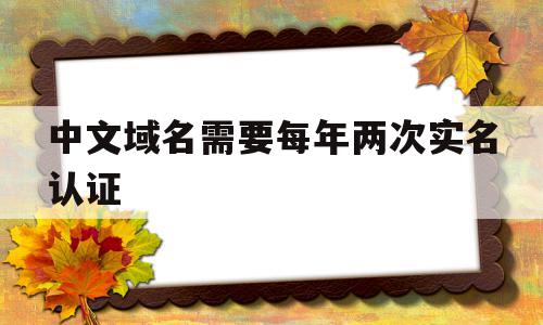 中文域名需要每年两次实名认证(中文域名需要每年两次实名认证吗),中文域名需要每年两次实名认证(中文域名需要每年两次实名认证吗),中文域名需要每年两次实名认证,信息,百度,浏览器,第1张