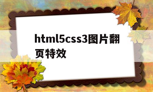 html5css3图片翻页特效的简单介绍,html5css3图片翻页特效的简单介绍,html5css3图片翻页特效,文章,html,HTML5,第1张
