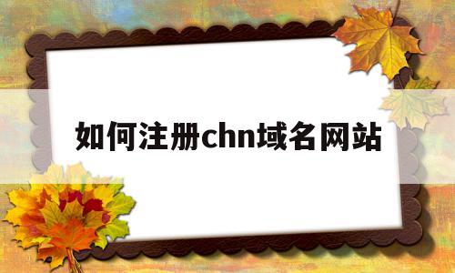 关于如何注册chn域名网站的信息,关于如何注册chn域名网站的信息,如何注册chn域名网站,信息,投资,域名网,第1张