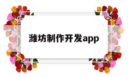 潍坊制作开发app的简单介绍