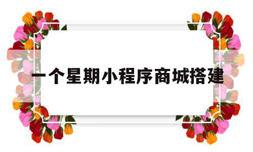 一个星期小程序商城搭建(小程序商城一个人能搭建完成吗),一个星期小程序商城搭建,信息,账号,微信,第1张 一个星期小程序商城搭建(小程序商城一个人能搭建完成吗),一个星期小程序商城搭建(小程序商城一个人能搭建完成吗),一个星期小程序商城搭建,信息,账号,微信,第1张