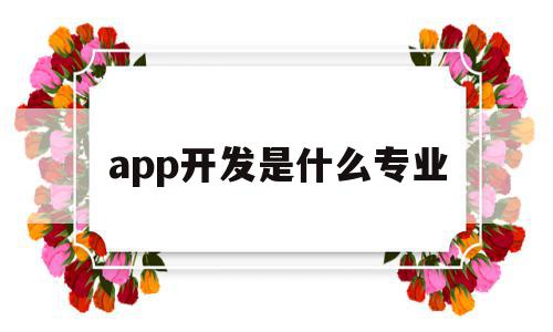 app开发是什么专业(各种app开发的是学什么专业的),app开发是什么专业(各种app开发的是学什么专业的),app开发是什么专业,信息,百度,微信,第1张