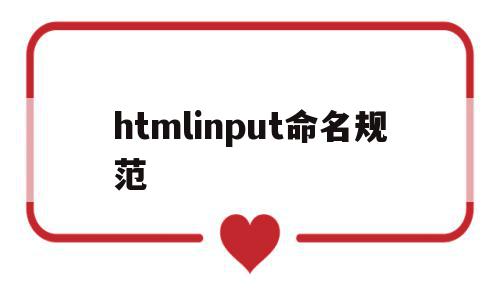 htmlinput命名规范(html input标签属性name)