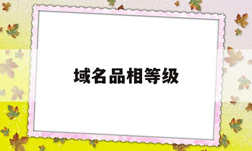 域名品相等级(域名的级别,从左到右是),域名品相等级(域名的级别,从左到右是),域名品相等级,二级域名,高级,顶级域名是,第1张