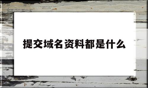 提交域名资料都是什么(域名要审核通过才能登陆吗),提交域名资料都是什么(域名要审核通过才能登陆吗),提交域名资料都是什么,信息,域名注册,交易平台,第1张