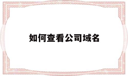 如何查看公司域名(如何查看公司域名信息),如何查看公司域名(如何查看公司域名信息),如何查看公司域名,信息,百度,导航,第1张