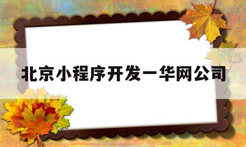 北京小程序开发一华网公司(小程序开发1ev北京华网天下),北京小程序开发一华网公司(小程序开发1ev北京华网天下),北京小程序开发一华网公司,信息,微信,源码,第1张