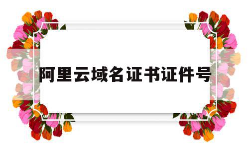 阿里云域名证书证件号(阿里云域名证书在哪里看),阿里云域名证书证件号(阿里云域名证书在哪里看),阿里云域名证书证件号,信息,账号,APP,第1张