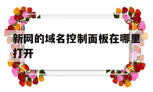 新网的域名控制面板在哪里打开(新网的域名控制面板在哪里打开啊),新网的域名控制面板在哪里打开(新网的域名控制面板在哪里打开啊),新网的域名控制面板在哪里打开,信息,百度,账号,第1张