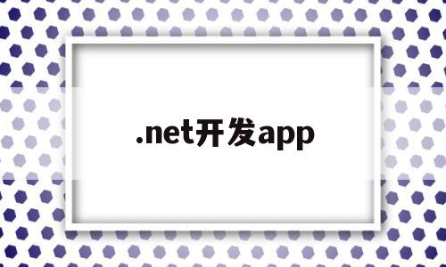 .net开发app(NET开发岗位招聘)