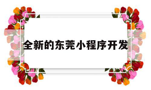 全新的东莞小程序开发(广东小程序开发公司哪里强),全新的东莞小程序开发(广东小程序开发公司哪里强),全新的东莞小程序开发,信息,百度,模板,第1张