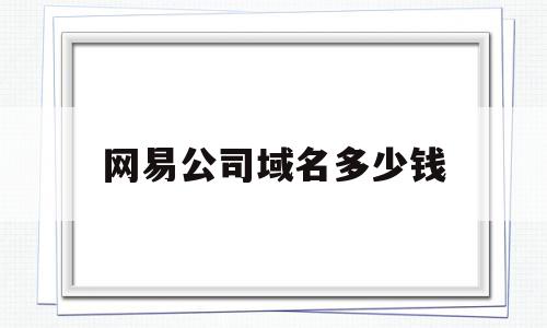 网易公司域名多少钱(网易公司域名多少钱一个),网易公司域名多少钱(网易公司域名多少钱一个),网易公司域名多少钱,企业网站,虚拟主机,域名注册,第1张