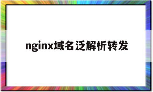 nginx域名泛解析转发(nginx转发域名负载均衡策略),nginx域名泛解析转发(nginx转发域名负载均衡策略),nginx域名泛解析转发,正则表达式,第1张