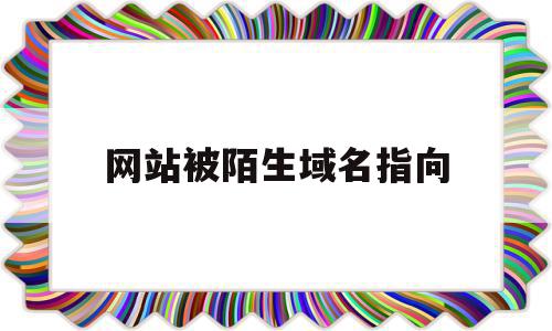 网站被陌生域名指向(两个域名指向同一个网站)