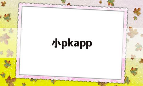 关于小pkapp的信息,关于小pkapp的信息,小pkapp,信息,文章,视频,第1张