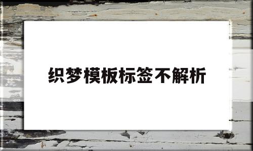 包含织梦模板标签不解析的词条