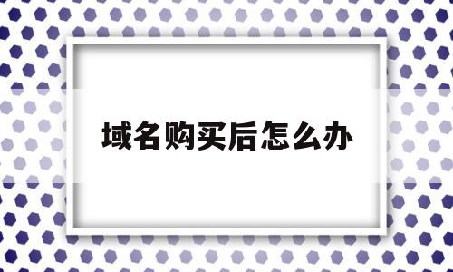 域名购买后怎么办(域名购买之后要怎么用),域名购买后怎么办,信息,网站建设,投资,第1张 域名购买后怎么办(域名购买之后要怎么用),域名购买后怎么办(域名购买之后要怎么用),域名购买后怎么办,信息,网站建设,投资,第1张