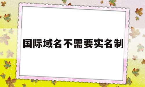 国际域名不需要实名制的简单介绍,国际域名不需要实名制,信息,域名注册,注册域名,第1张 国际域名不需要实名制的简单介绍,国际域名不需要实名制的简单介绍,国际域名不需要实名制,信息,域名注册,注册域名,第1张