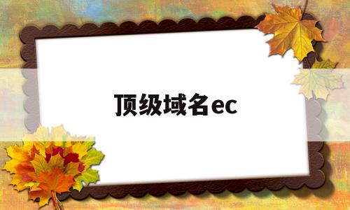 顶级域名ec(顶级域名二级域名三级域名顺序)