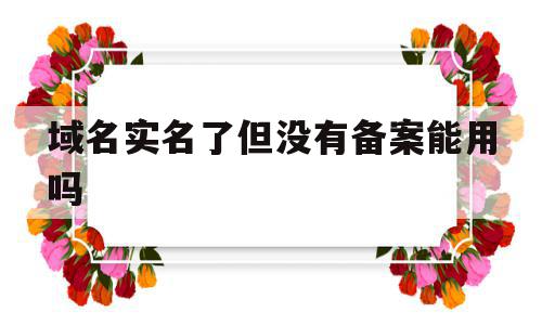 域名实名了但没有备案能用吗(域名实名了但没有备案能用吗怎么办),域名实名了但没有备案能用吗,信息,免费,域名注册,第1张 域名实名了但没有备案能用吗(域名实名了但没有备案能用吗怎么办),域名实名了但没有备案能用吗(域名实名了但没有备案能用吗怎么办),域名实名了但没有备案能用吗,信息,免费,域名注册,第1张