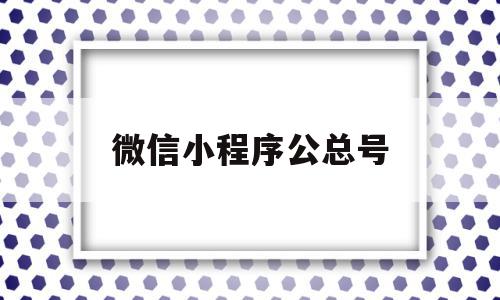 微信小程序公总号(微信公众账号小程序),微信小程序公总号(微信公众账号小程序),微信小程序公总号,信息,模板,微信,第1张