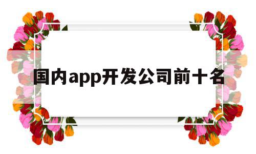 国内app开发公司前十名(国内app开发公司前十名有哪些),国内app开发公司前十名(国内app开发公司前十名有哪些),国内app开发公司前十名,信息,百度,APP,第1张
