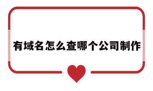 有域名怎么查哪个公司制作(有域名怎么查哪个公司制作的产品),有域名怎么查哪个公司制作(有域名怎么查哪个公司制作的产品),有域名怎么查哪个公司制作,信息,百度,源码,第1张