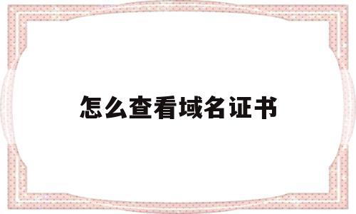 怎么查看域名证书(怎么查看域名证书编号),怎么查看域名证书,信息,微信,账号,第1张 怎么查看域名证书(怎么查看域名证书编号),怎么查看域名证书(怎么查看域名证书编号),怎么查看域名证书,信息,微信,账号,第1张