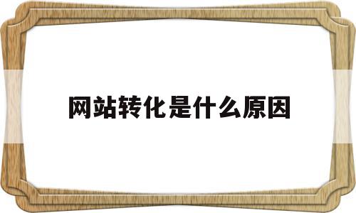 网站转化是什么原因(网站的转化目标有哪些)